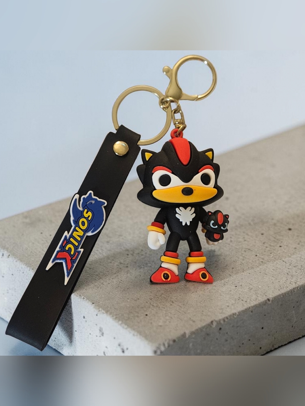 🚨5/$25 Shadow the Hedgehog 3D Keychain from the Sonic the Hedge Hog Franchise